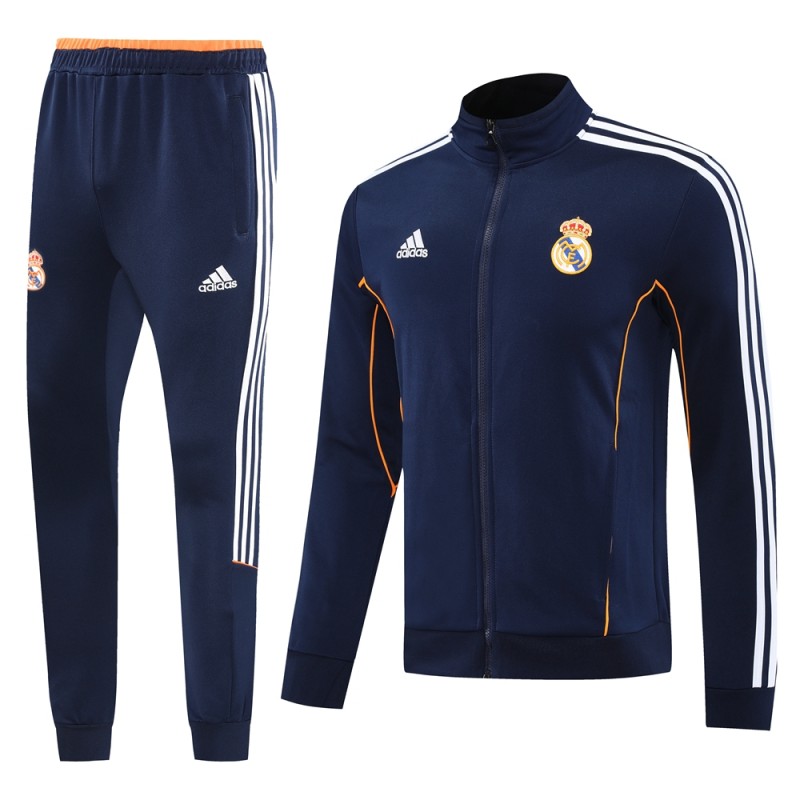 25/26 Real Madrid Navy Full Zipper Jacket +Long Pants