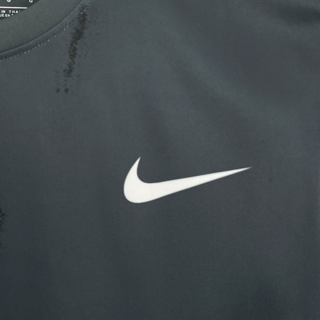 2025 NIKE Training Dark Grey with Abstract Paint Brush Pattern T-Shirt #1045
