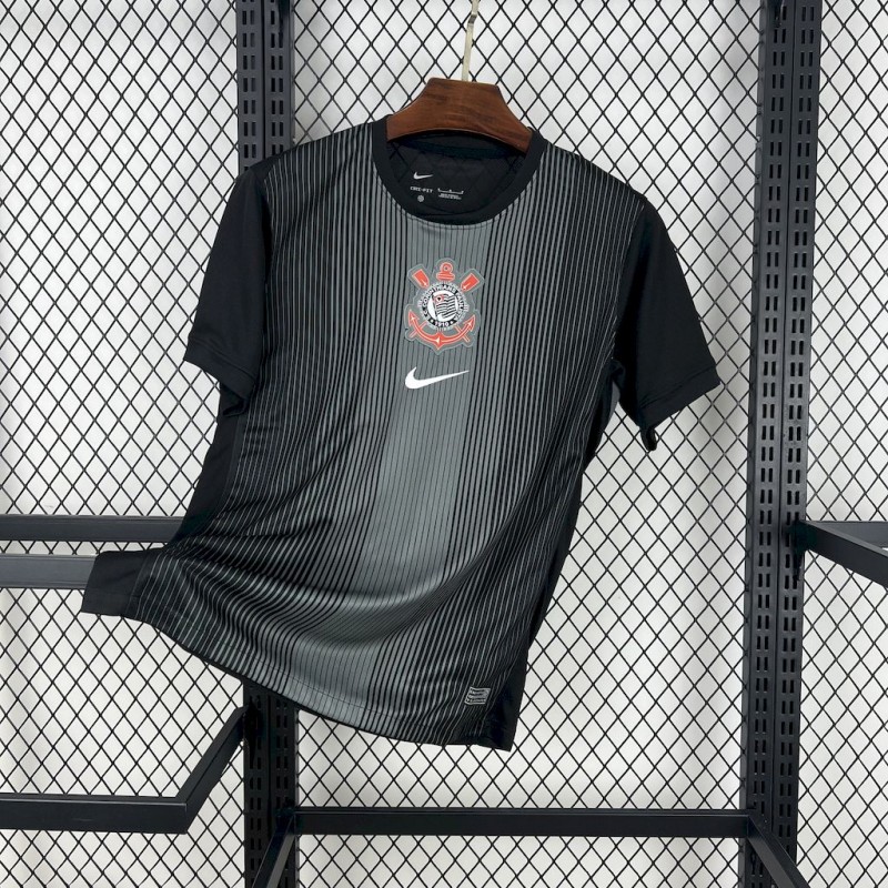 2025/26 Corinthians Black Goalkeeper Jersey