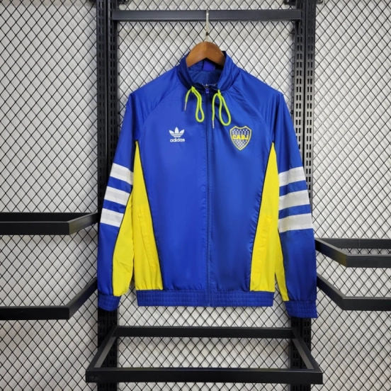 25/26 Boca Juniors Jacket Blue Windbreaker