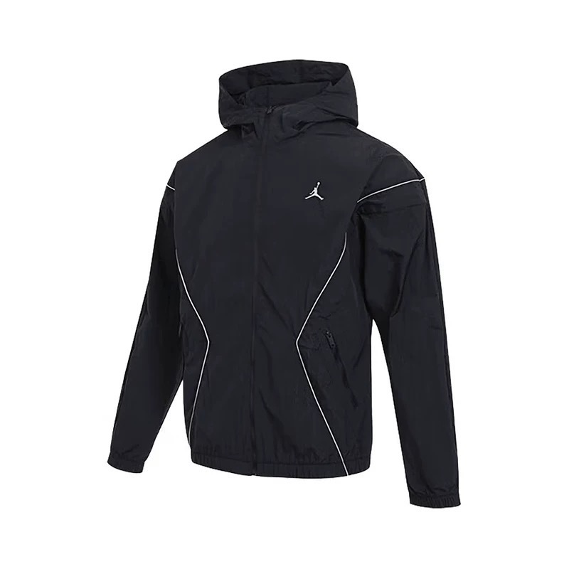 2025 NIKE Air Jordan Black Hoodie Windbreaker