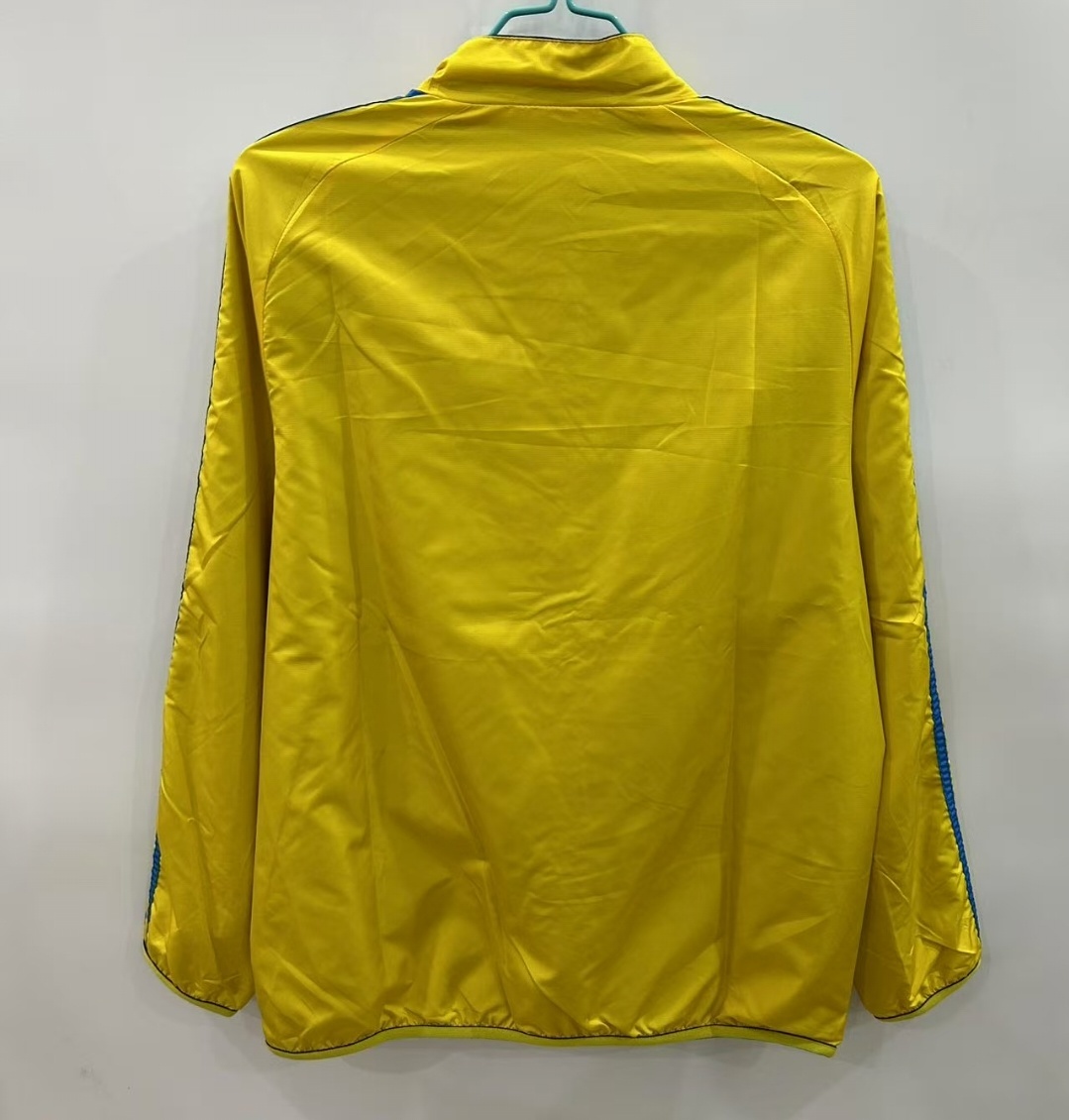 25/26 Real Madrid Yellow/Navy Reversible Windbreaker