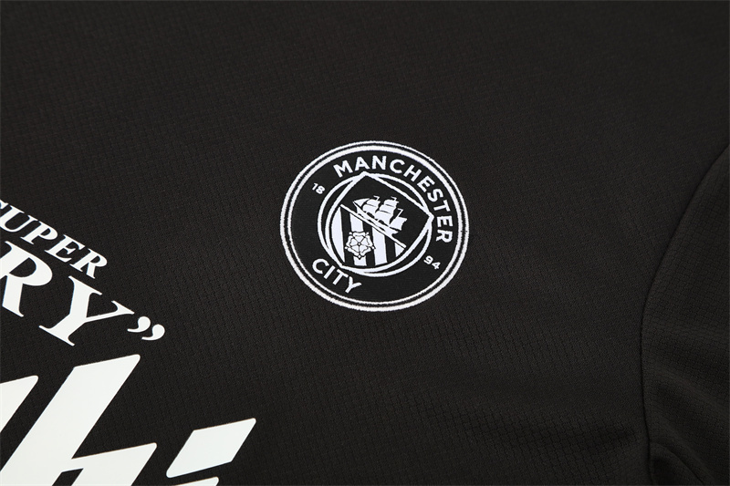 25/26 Manchester City Black with XS Short Sleeve+Soccer Shorts