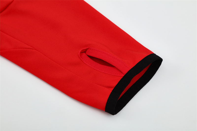 Retro 04/05 AC Milan Red Half Zipper Jacket