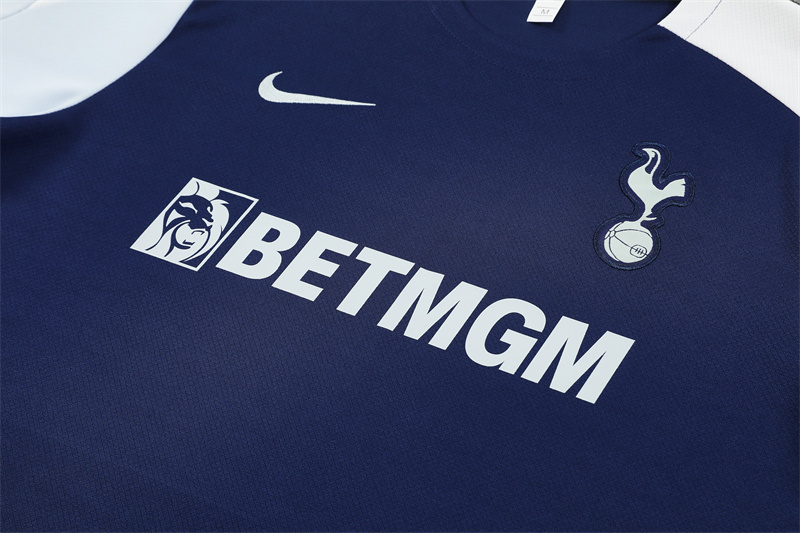 25/26 Tottenham Hotspur Royal Blue with XS Short Sleeve+Soccer Shorts
