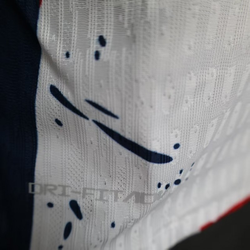 Player Version 25/26 PSG/Paris Saint-Germain White with Abstract Art Pattern Jersey