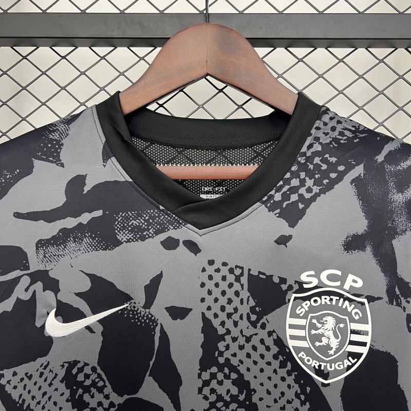 25/26 Sporting Lisbon Grey Pre-Match Jersey