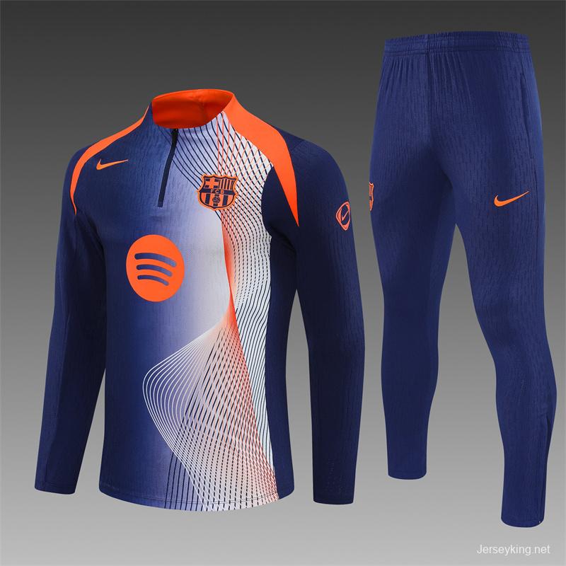 25/26 Barcelona Blue Orange Camouflage T90 Short Sleeve Jersey+Shorts