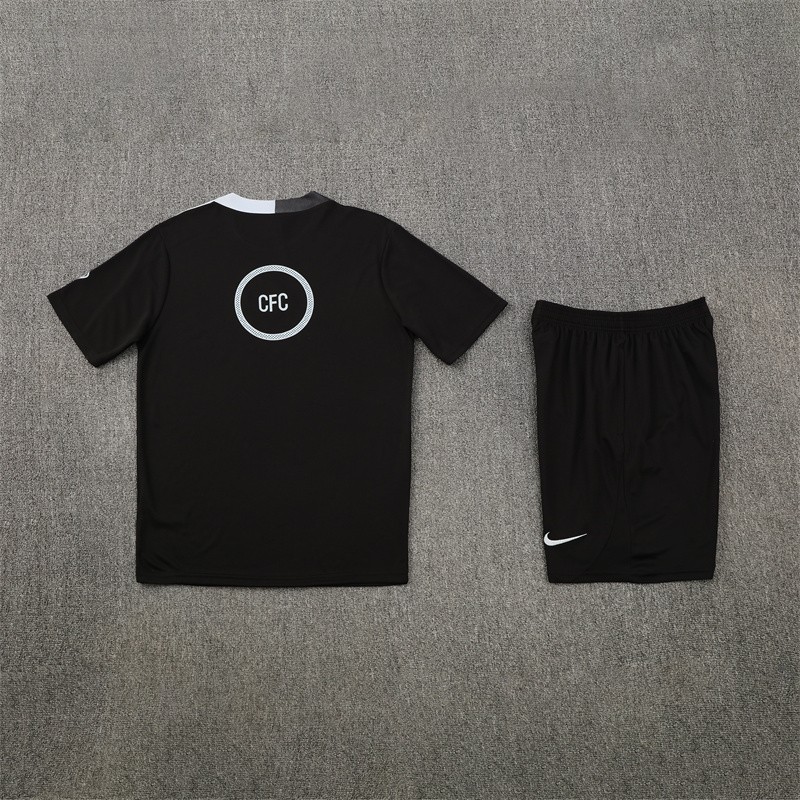 25/26 Chelsea Black T90 with XS Short Sleeve+Soccer Shorts