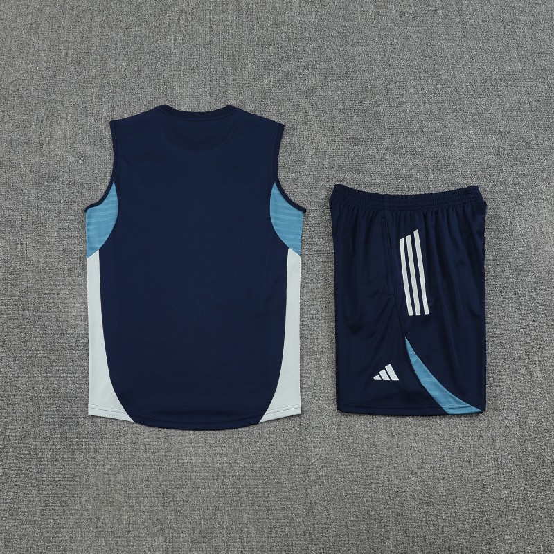 25/26 Real Madrid Navy Vest Jersey+Shorts