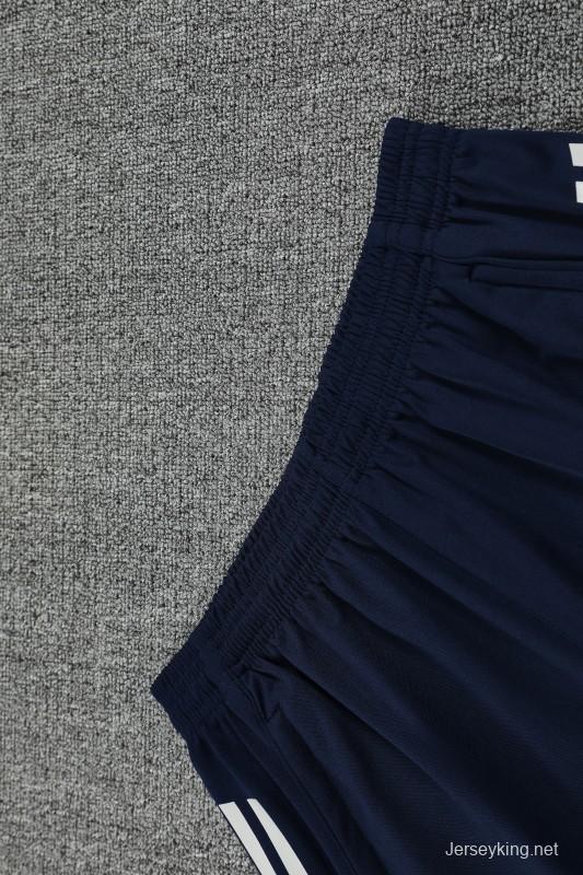 25/26 Real Madrid Navy Short Sleeve Jersey+Shorts