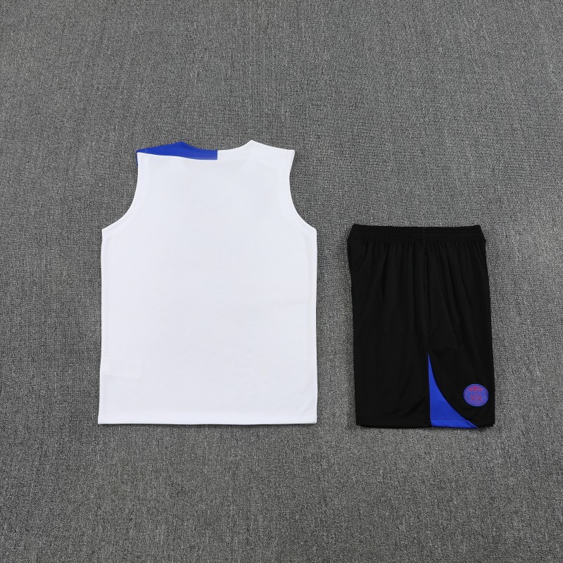 25/26 PSG White Vest Jersey+Shorts