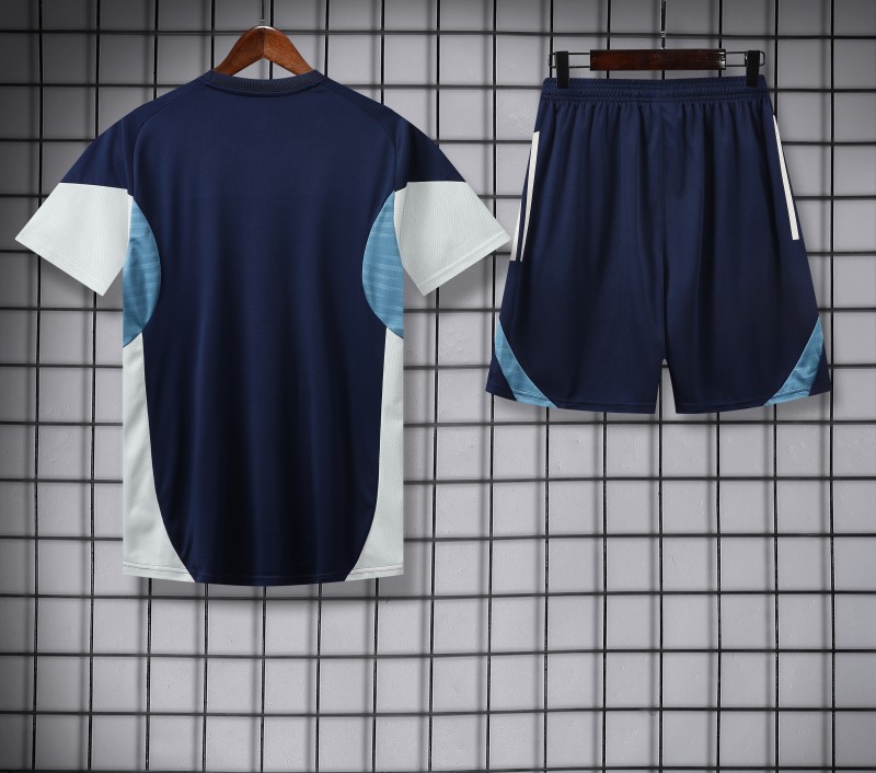 25/26 Real Madrid Navy Short Sleeve Jersey+Shorts