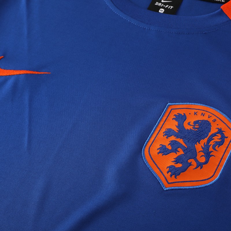 2025 Netherlands Blue Short Sleeve+Soccer Shorts