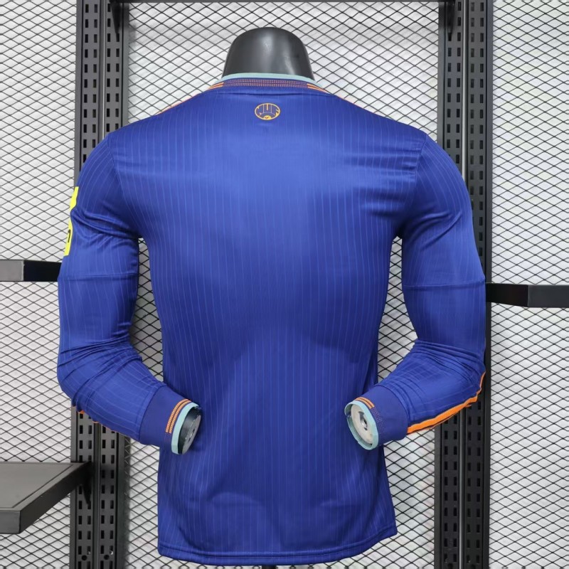 Player Version 25/26 Newcastle United Third Blue Long Sleeve Jersey