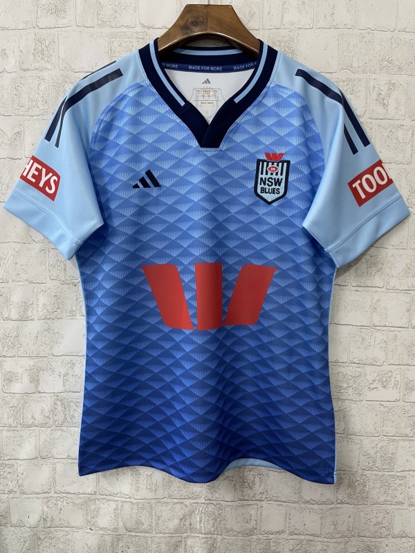 2026 NSW Blues Sky Blue to Navy Blue Gradient with Diamond Pattern Jersey