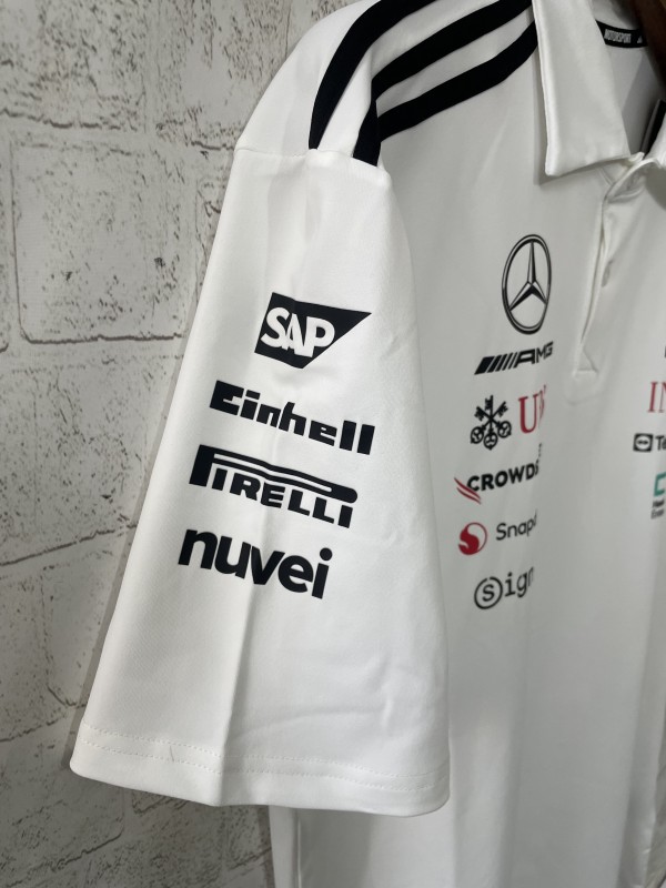 2026 F1 Mercedes-AMG Petronas F1 Team White Polo Shirt