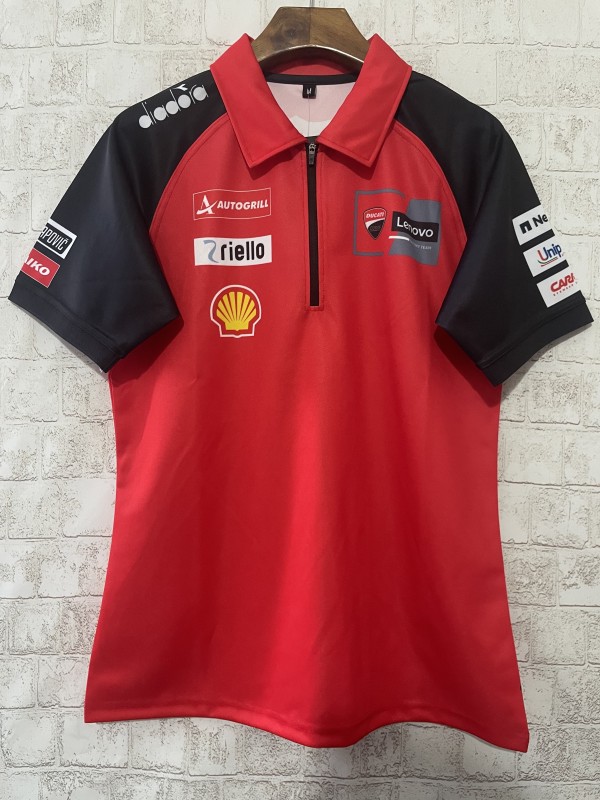 2024 F1  Ducati Corse Red with Black  Sleeves Racing Motorsports Polo