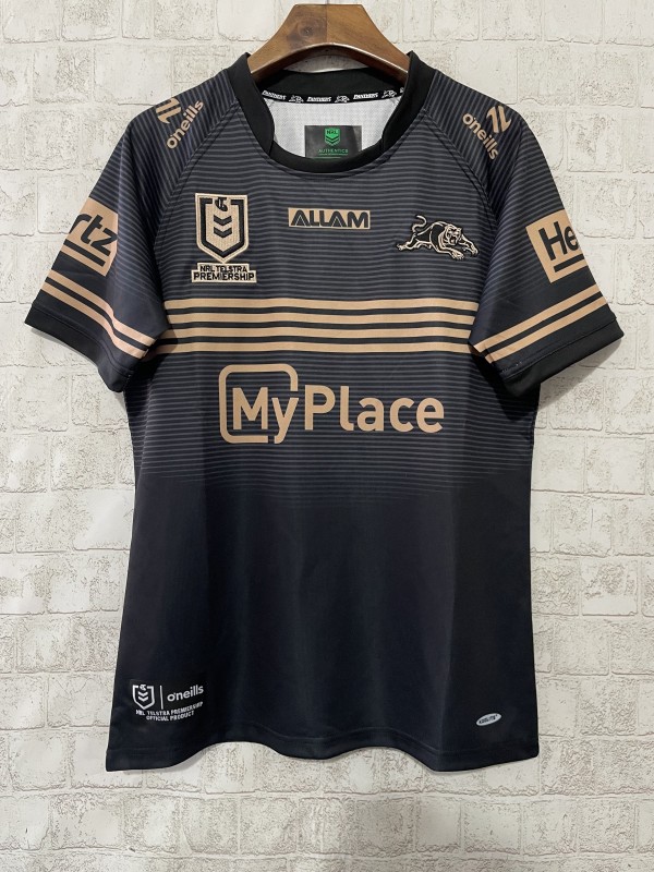 2026 Penrith Panthers Black with Gold Stripes Away Jersey