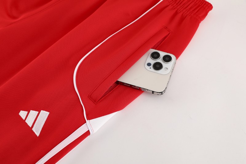 25/26 Bayern Munich Red Full Zipper Jacket+Long Pants