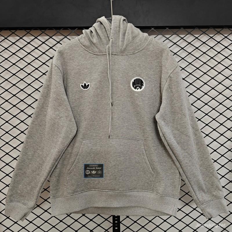 25/26 Adidas x Newcastle United Retro Embroidered Logo Hoodie 9 Colors