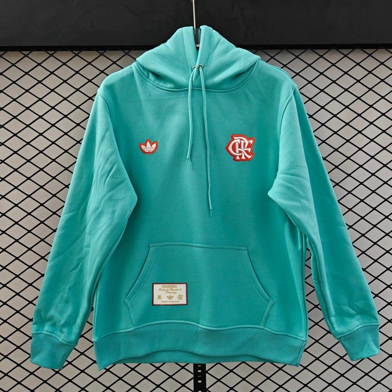 25/26 Flamengo Retro Embroidered Logo Hoodie 9 Colors