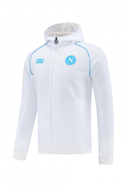 25/26 Napoli  White  Full zipper Jacket Tracksuit+ long pants