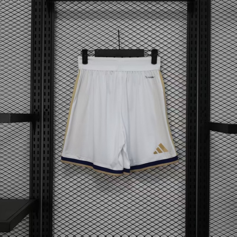 2026 Player Version  Italy Home White with Gold Stripes Shorts