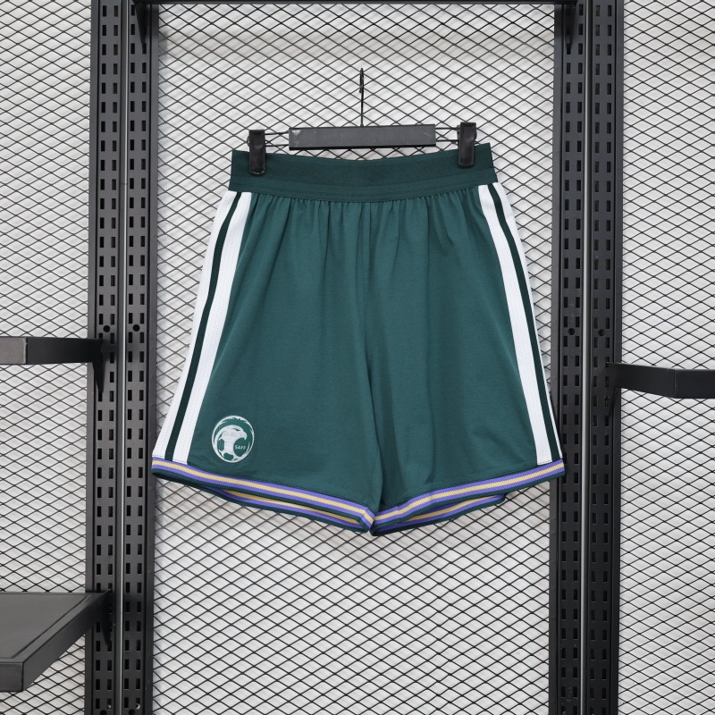 2026 Player Version Saudi Arabia Green with White Side Stripes  Shorts