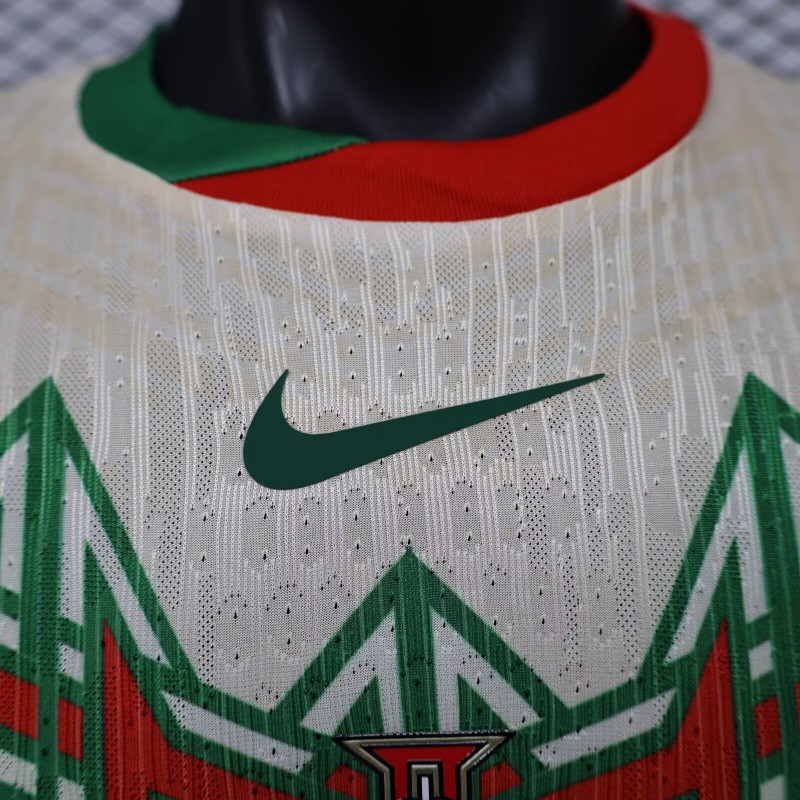 Player Version 2026 Portugal Cream with Geometric Tribal Pattern Special Edition  Jersey