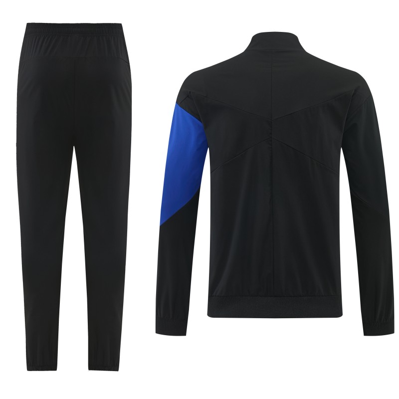 26/27 Chelsea Black Full Zipper Hooded Jacket Tracksuit + Long Pants