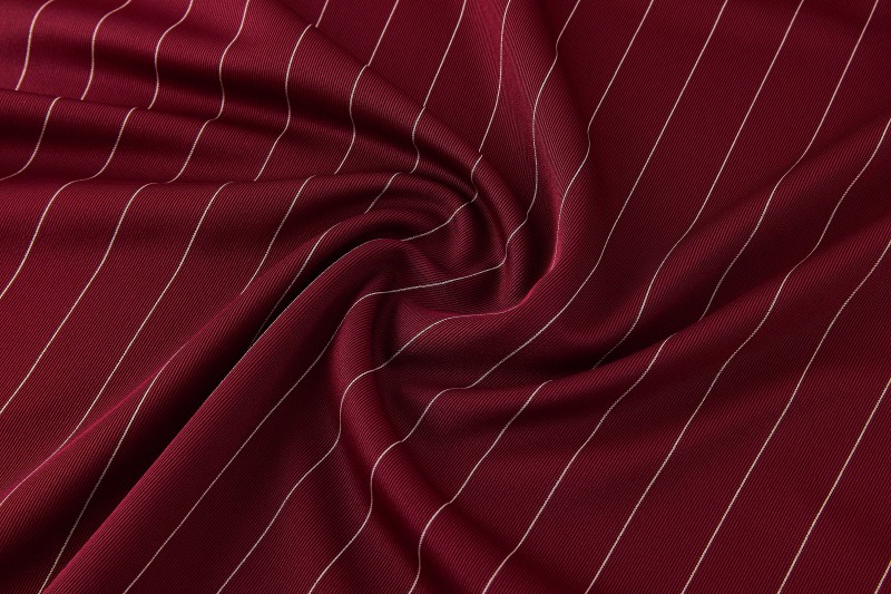 26/27  Arsenal  Maroon Pinstripe Short Sleeve+Soccer Shorts