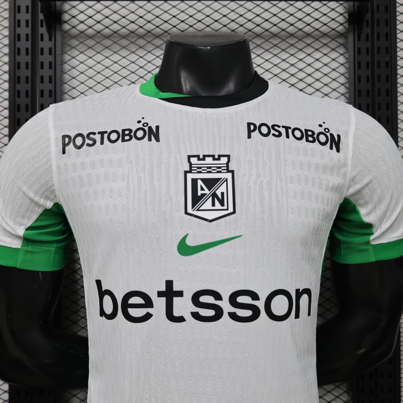 Player Version 26/27 Atlético Nacional White & Green Accent Away Jersey