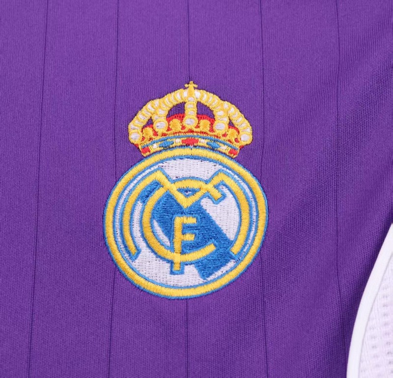 Retro Kids 06/07 Real Madrid Away Purple Jersey