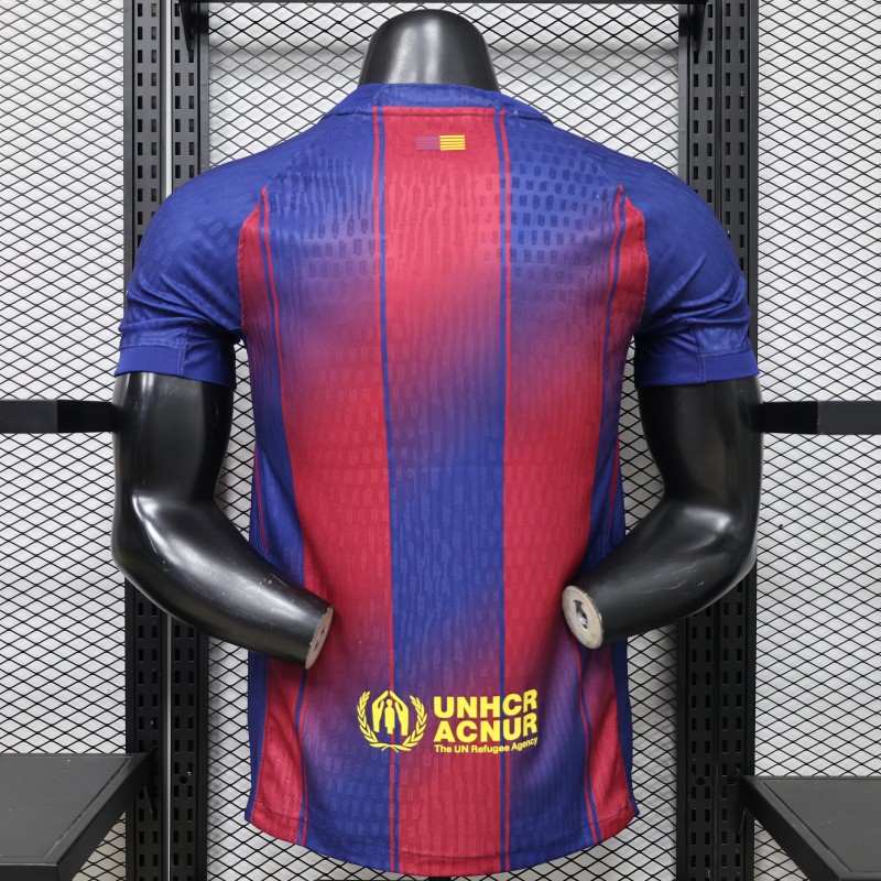 Player Version 25/26 FC Barcelona Royal Blue & Garnet Red  Special Edition Jersey