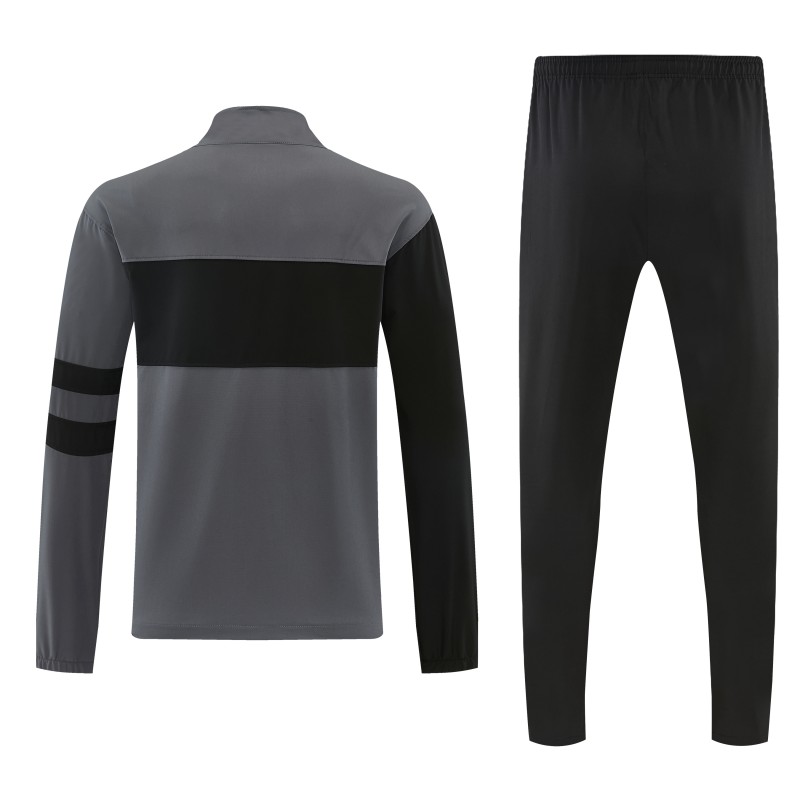 26/27 Inter Milan Grey & Black Full Zipper Jacket Tracksuit + Long Pants