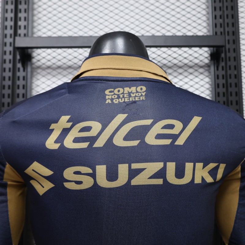 Player Version 26/27 Pumas UNAM Home Long Sleeve Jersey