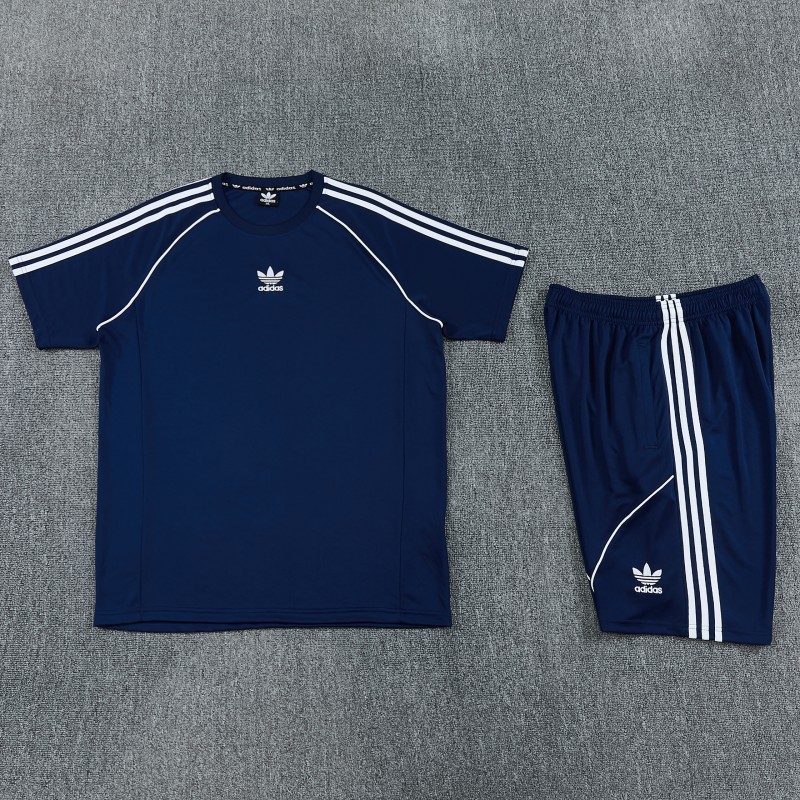 26/27 Adidas AD15 Royal Blue Short Sleeve+Soccer Shorts