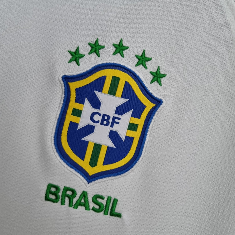 Retro 2019 Brazil Away White Jersey