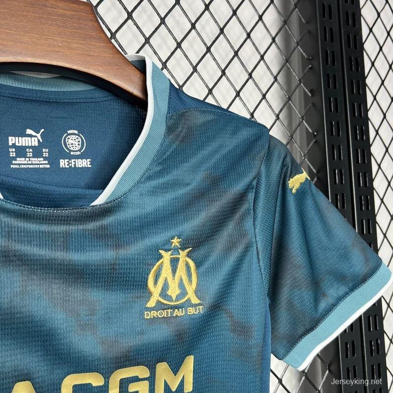 24/25 Kids Olympique Marseille Away Jersey