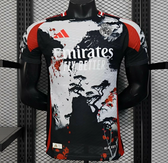 Player Version 25/26 Real Madrid Chinese Ink Painting Style Limited Edition Jersey with Emirates Sponsor