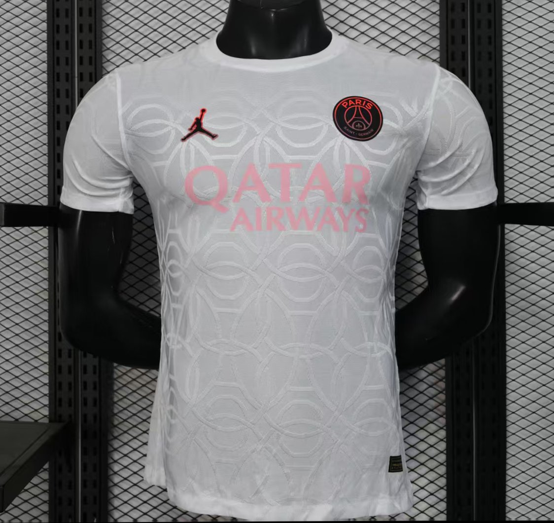 Player Version 25/26 Paris Saint-Germain PSG WHITE Pre-Match Jersey