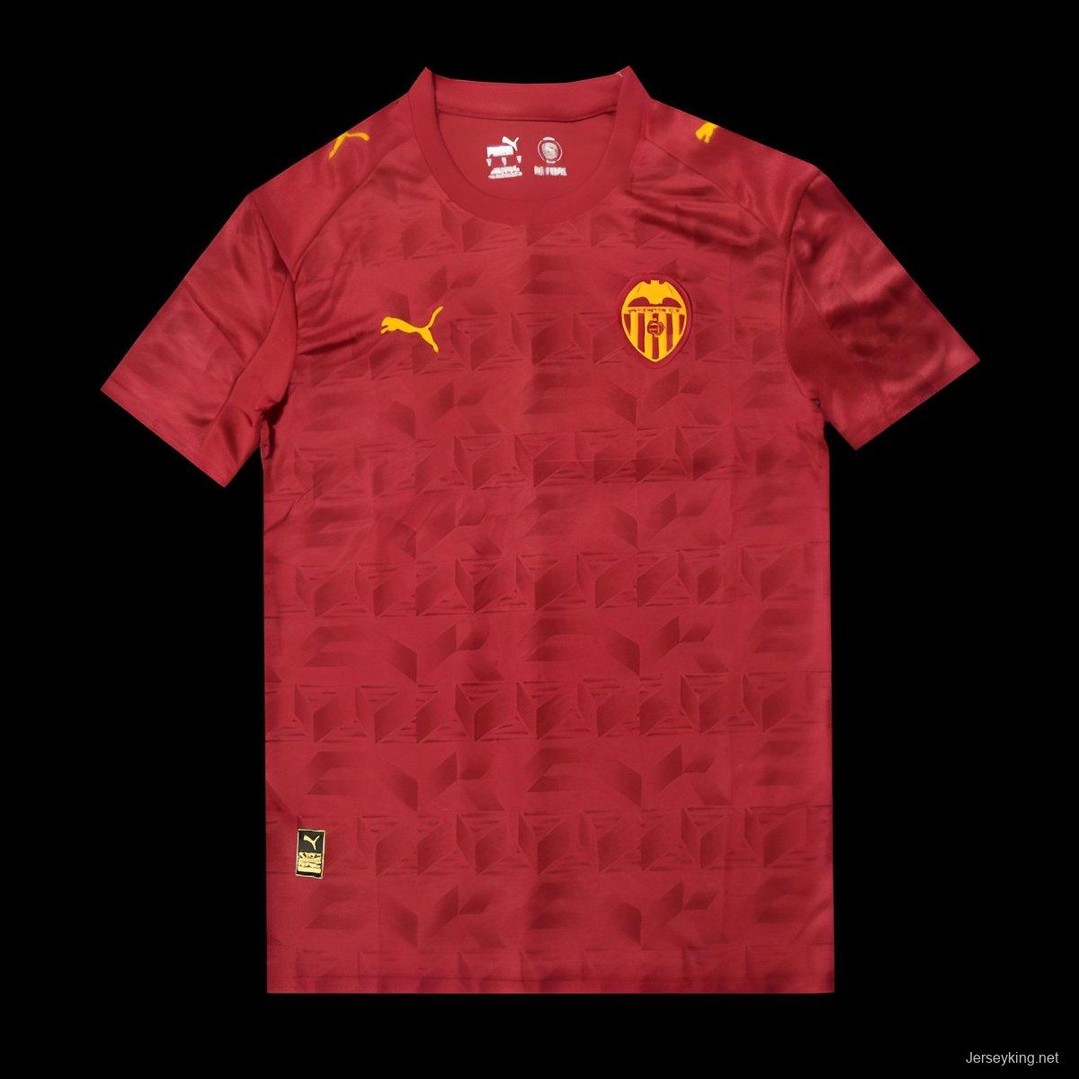 25/26 Valencia Away Red Jersey