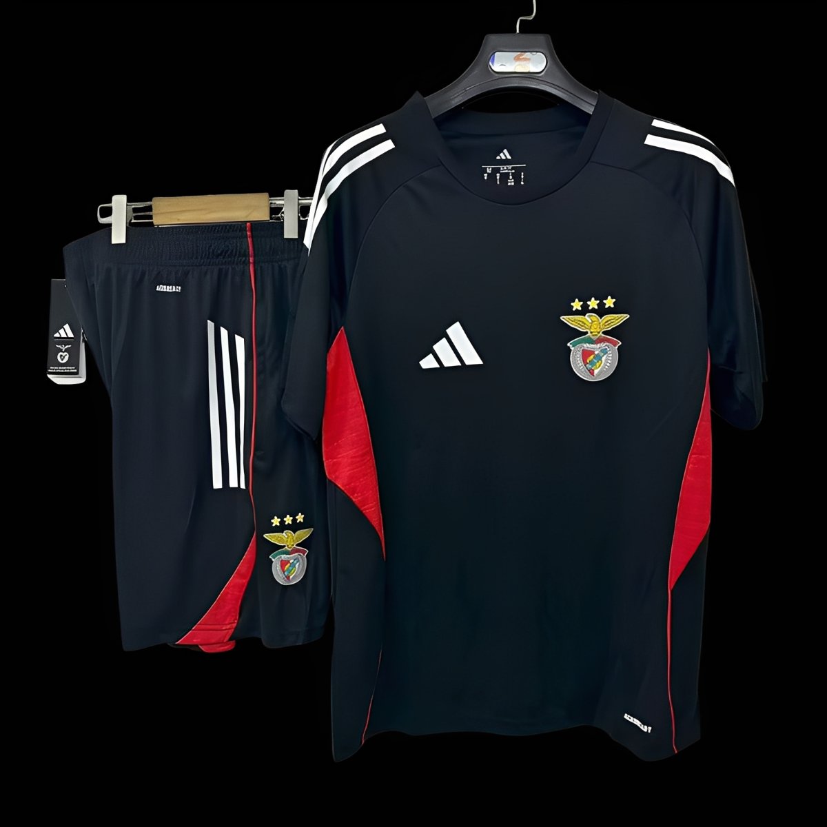 25/26 Benfica Black Training Jersey + Shorts