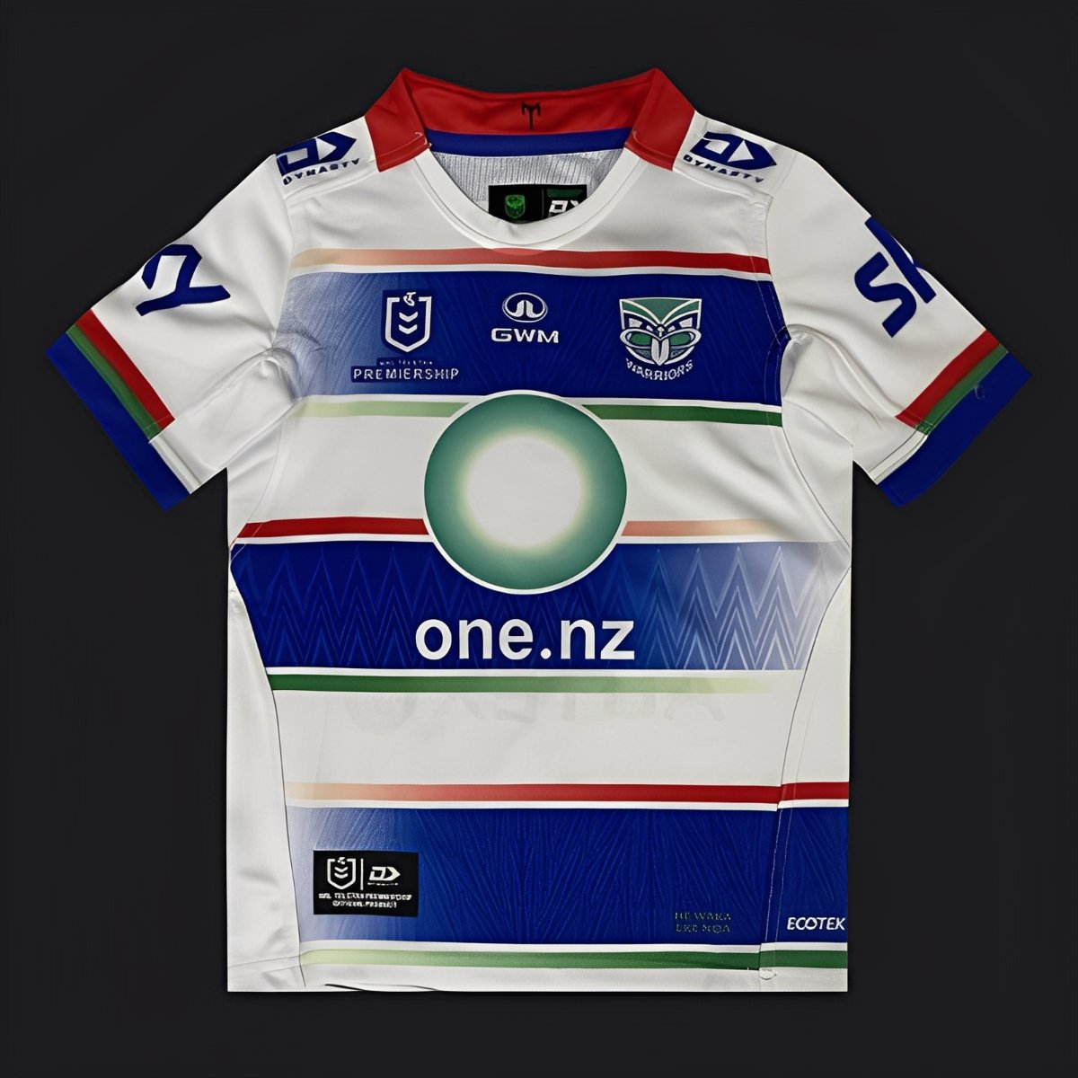 25/26 Kids New Zealand Warriors White with Rainbow Stripes Jersey
