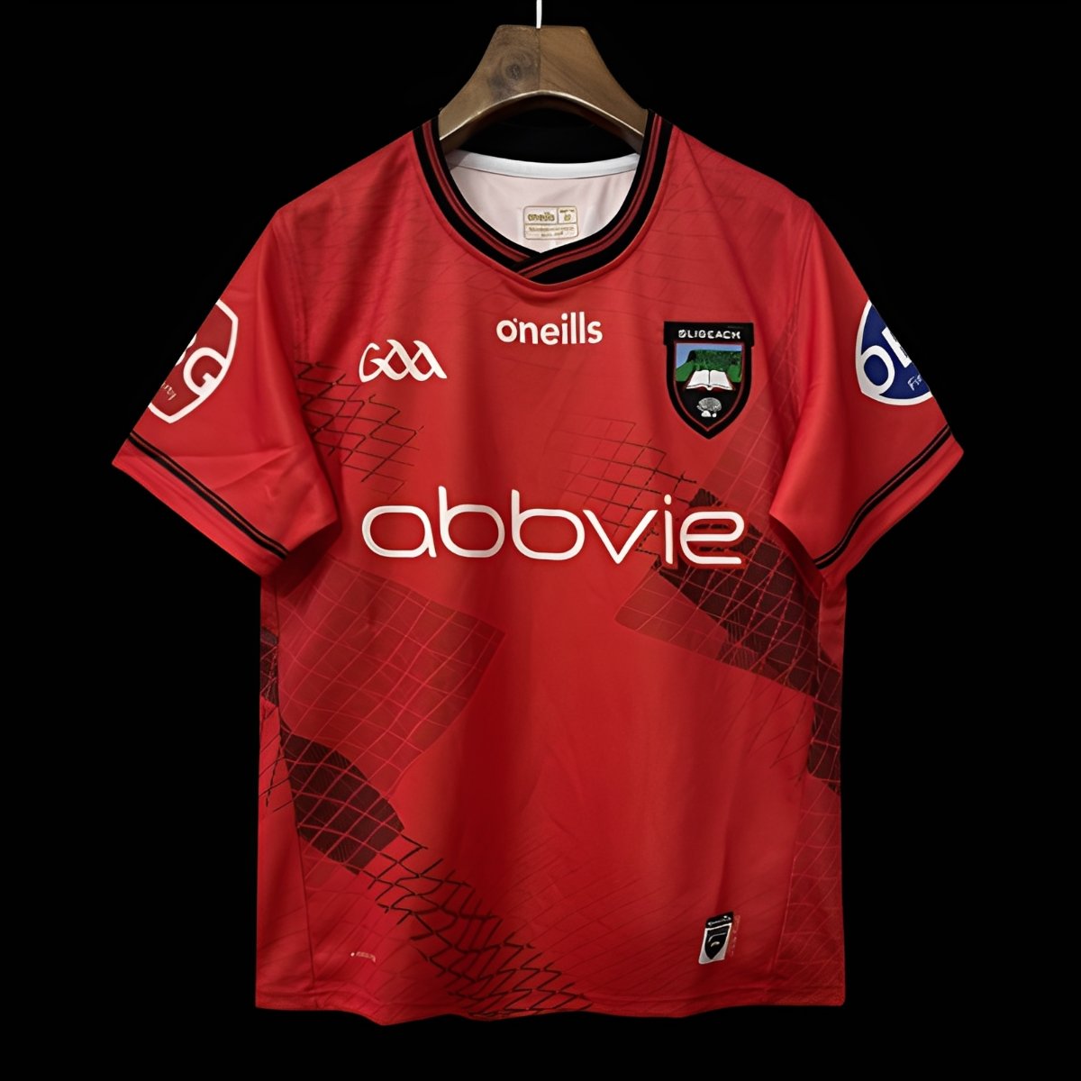 25/26 Sligo GAA Red with Black Geometric Pattern Jersey