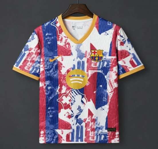 26/27 Barcelona Special "Legends" Graphic White/Blue/Red Commemorative Jersey