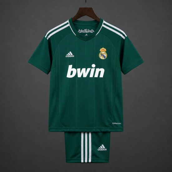 Retro Kids 12/13  Real Madrid Third Green Jersey