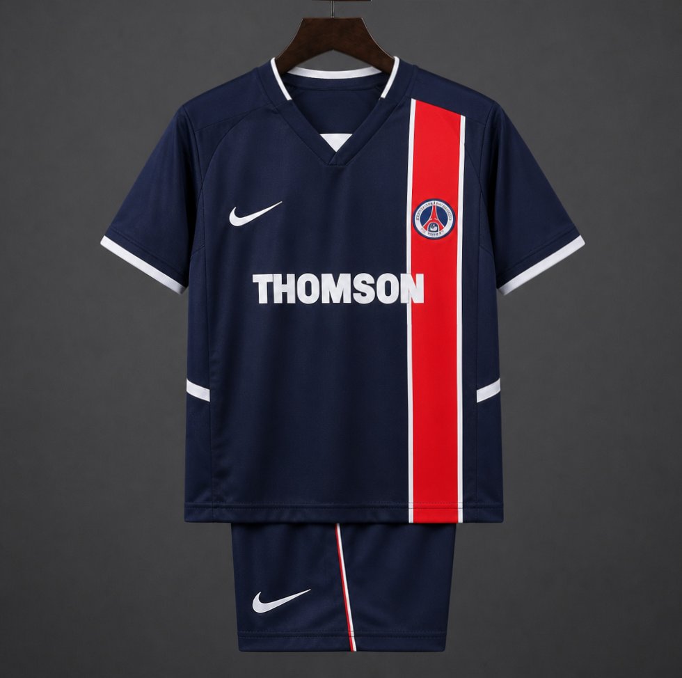 Retro Kids 02/03 PSG/Paris Saint-Germain Home Jersey