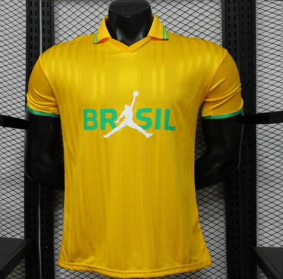 Player Version 2026 Brazil × Jordan Brand Yellow Special Edition Home Jersey